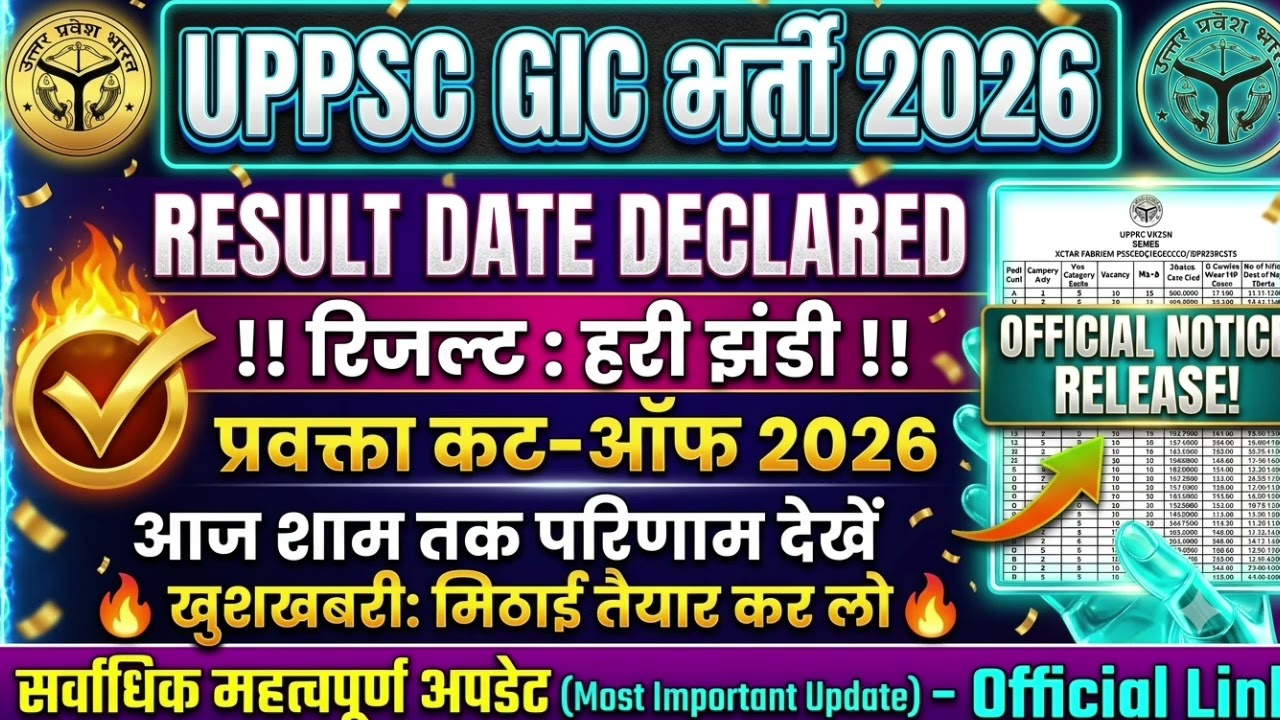 UPPSC GIC Lecturer Cutoff 2026 | At What Score Should You Start Mains Preparation? | Subject-Wise...