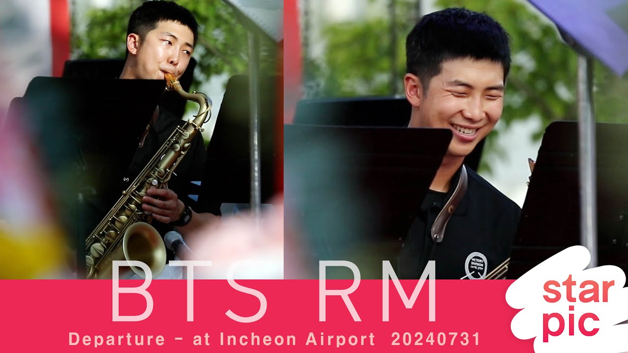 BTS RM '수준급 섹소폰 연주' [STARPIC]  BTS RM / at 2024 Hwacheon Tomato Festiva 20240802