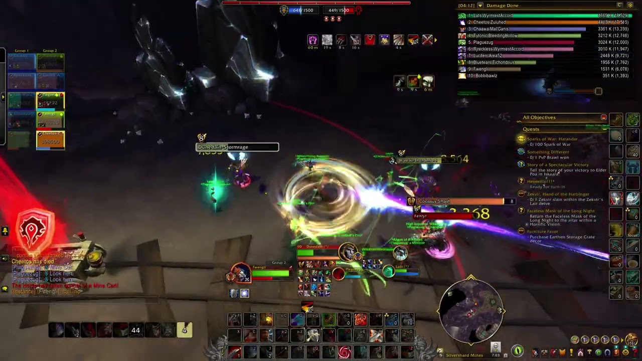 WoW Midnight 12.0.1 colossus arms warrior pvp Silvershard Mines