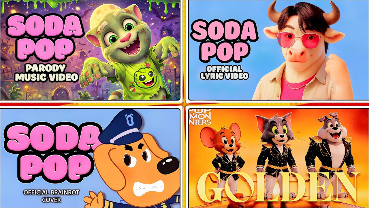 SODA POP - Шериф Лабрадор 🆚 Забавные быки 🆚 Говорящий Том и друзья 🆚 Том и Джерри 🤯🔥 - МУЗЫКАЛЬНА...