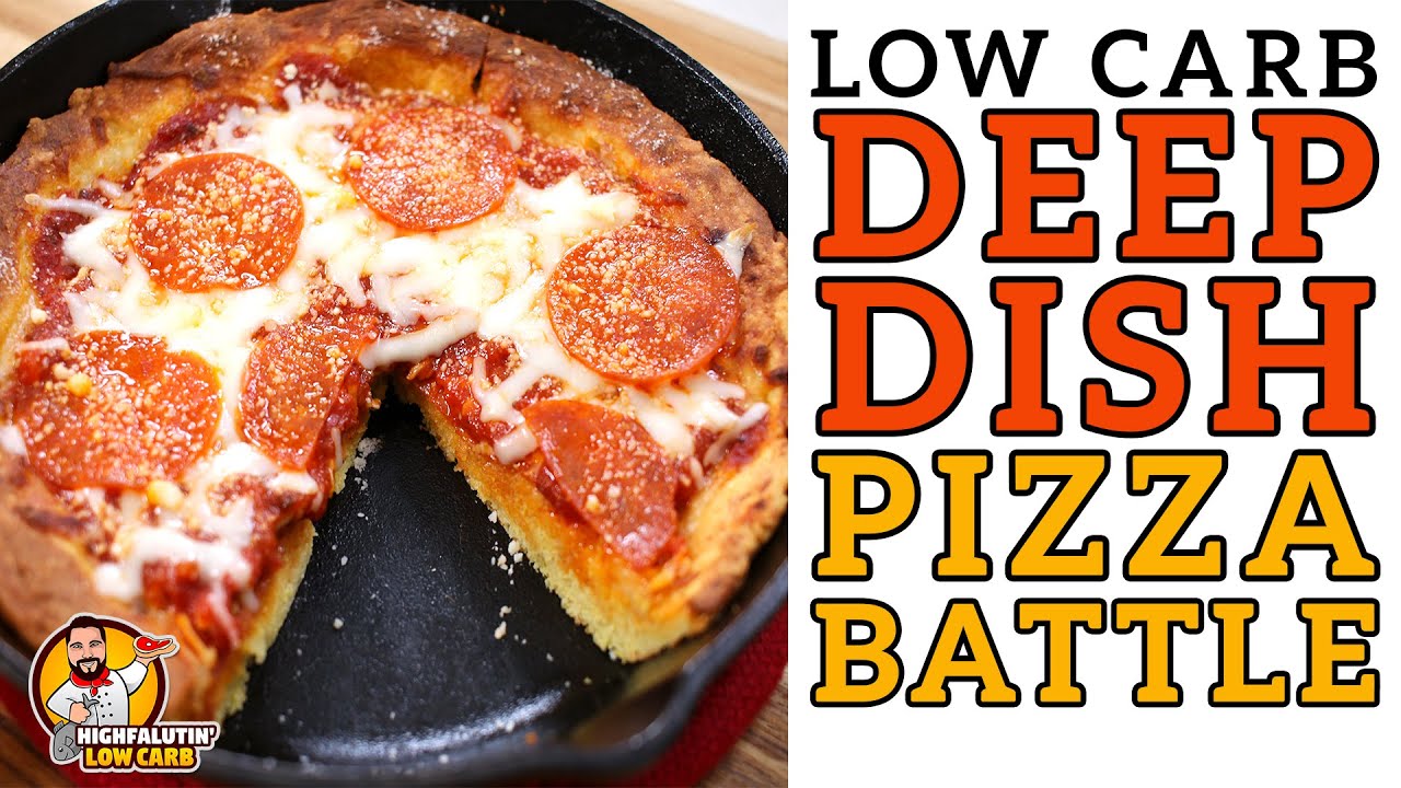 Low Carb DEEP DISH PIZZA Battle - The BEST Keto Deep Dish Pizza Recipe!