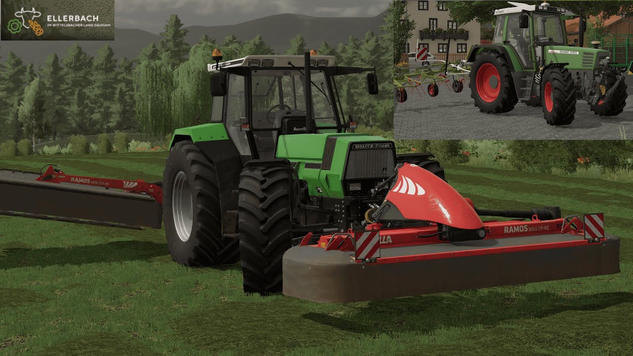 #ls22 Timelapse vom Mähen und Wenden auf der Ellerbach  🎆🚜#3