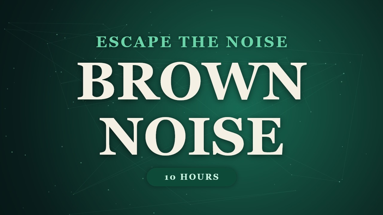 Silence the World — Brown Noise • Black Screen