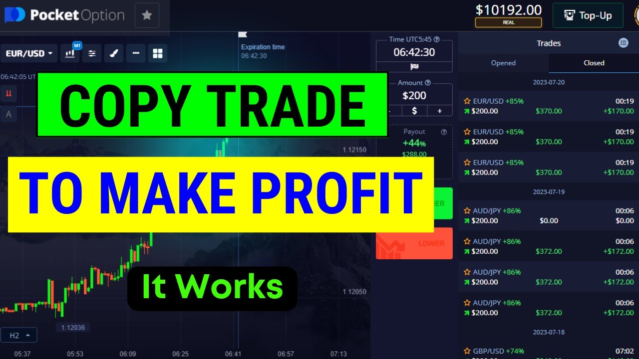 HOW TO DO COPY TRADING IN POCKET OPTION | To Make Profit (it works)