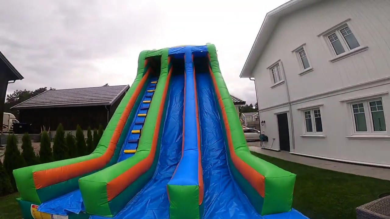 Big inflatable water slide! 22ft high!