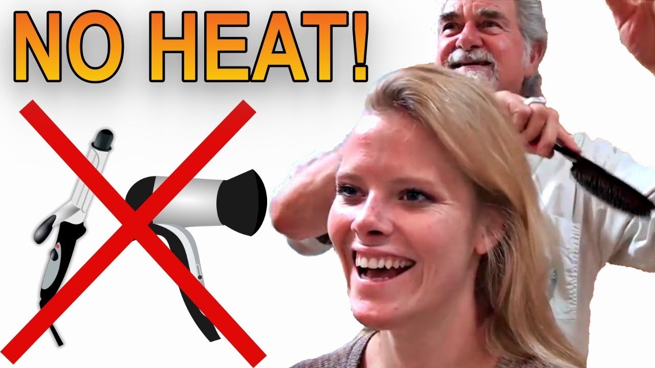 How to Style Straighten Dry Hair with NO HEAT | Straight Hair without Heat | Morrocco Method