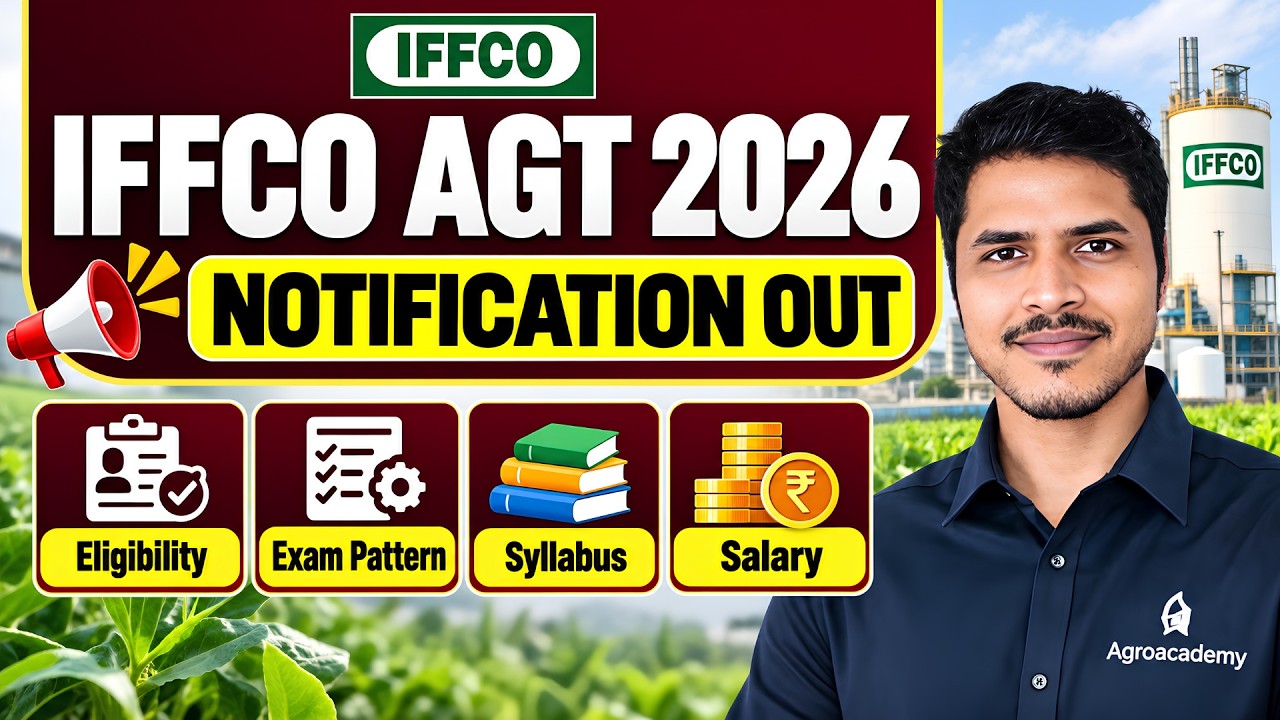 IFFCO AGT Recruitment 2026 Notification Out | Eligibility | Syllabus & Exam Pattern