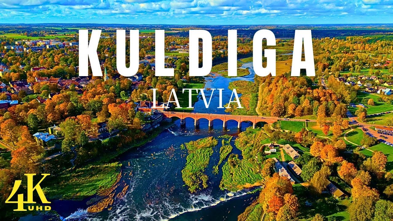 Kuldiga, Latvia 🇱🇻 4k UHD | Drone footage
