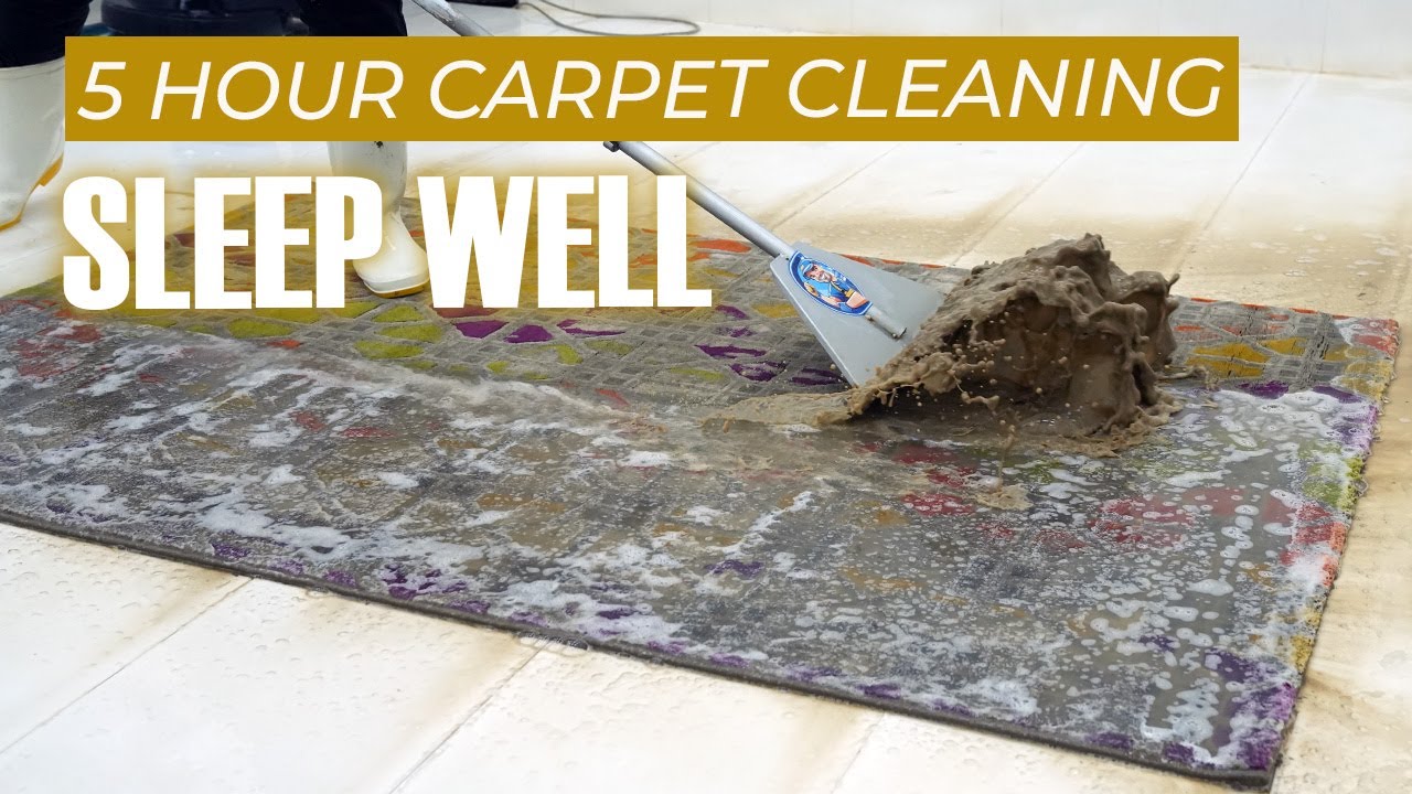 5 Hours Of Carpet Cleaning Helps You Sleep Well - Reduce Stress - ASMR Sleep - Deep Sleep