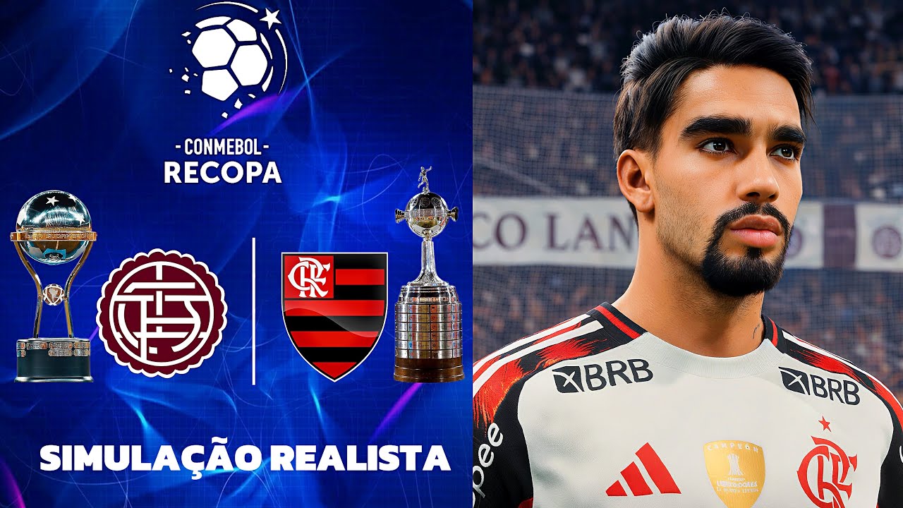FC 26 4K - Lanus vs Flamengo | Recopa Sul-americana 2026 | Simulação Ultra Realista.
