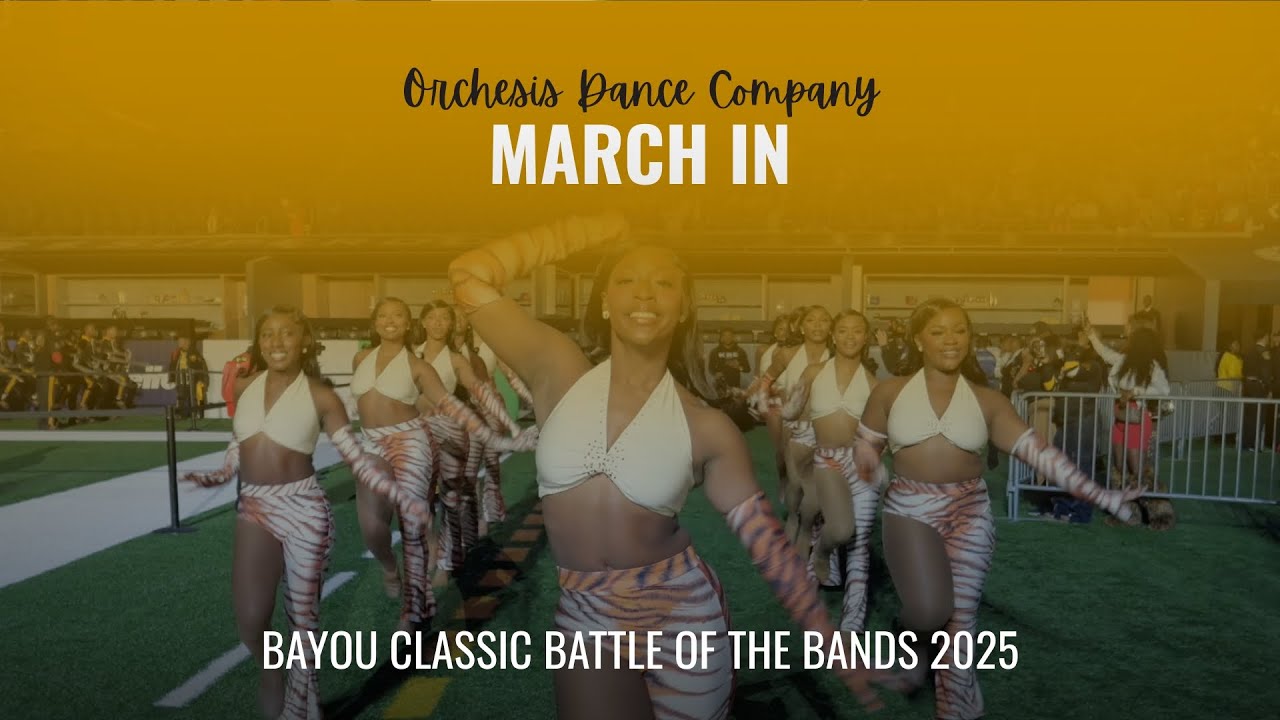 Orchesis Dance Company | 2025 Bayou Classic March In | Special Routine in New Orleans 💛🖤❤️