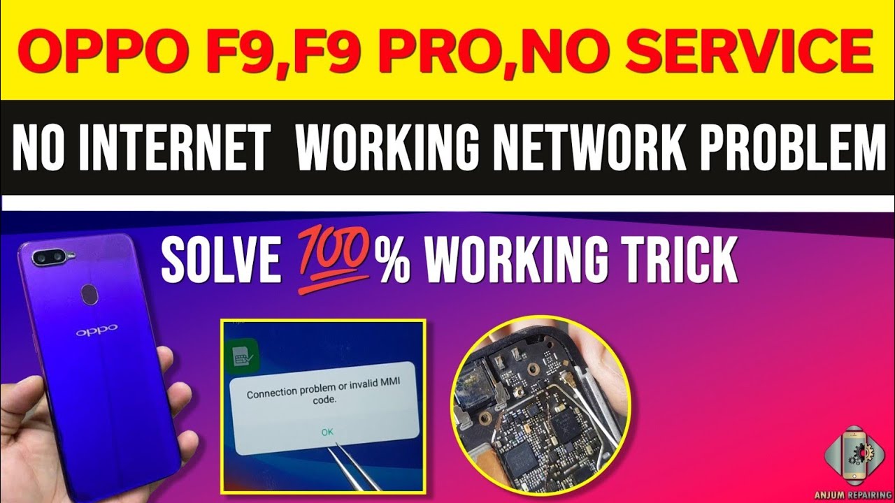 OPPO F9 , F9 Pro , No service,No Internet Working,Network Call Problem solve 💯% Working trick Fix