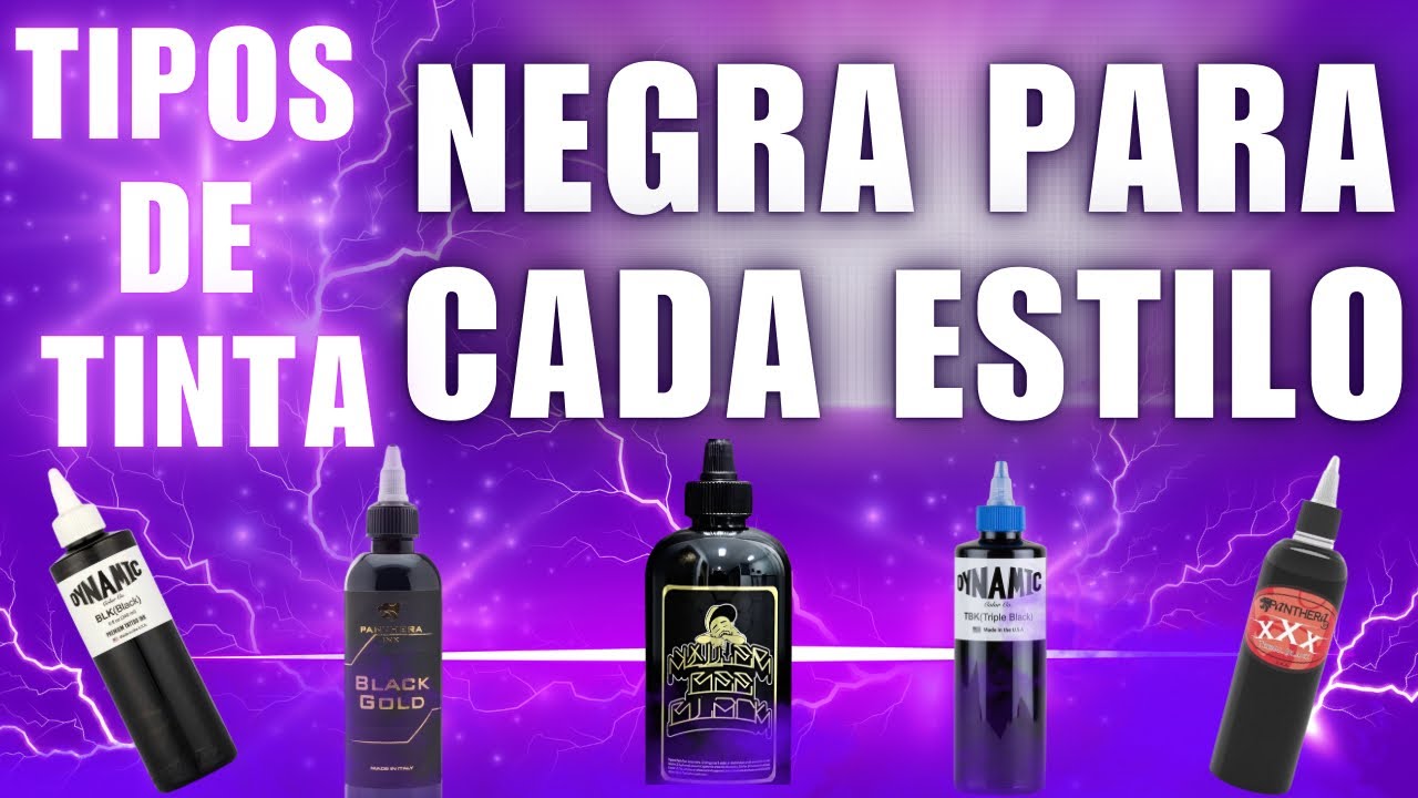 LAS MEJORES TINTAS EN COLOR NEGRO PARA TATUAR