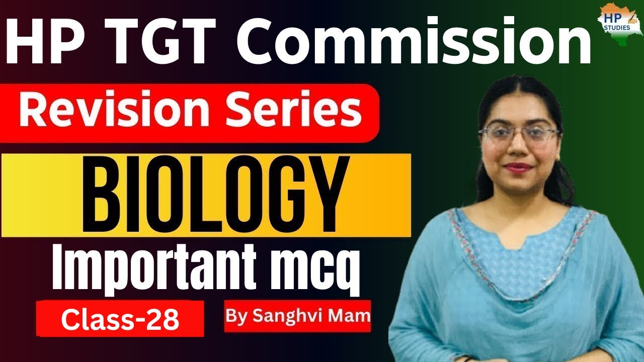 HP TGT Commission 2025 | Biology (Class-28) | Revision Series #hptgt  #hptgtcommission