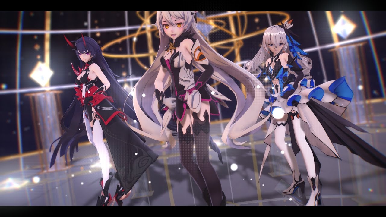 【MMD x Honkai Impact 3rd】EVERGLOW - Adios 【Herrscher trio】(HD 60FPS)