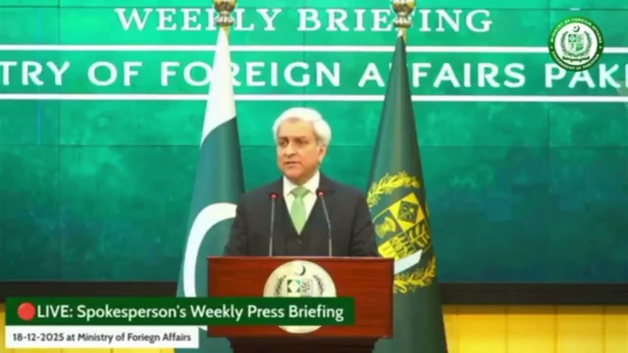 18-12-25: Spokesperson Tahir Andrabi - Violation of Indus Waters Treaty by India
