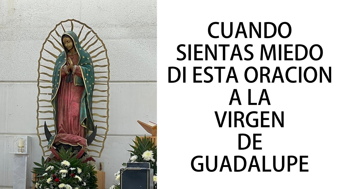 CUANDO SIENTAS MIEDO DI ESTA ORACION A LAVIRGEN DE GUADALUPE