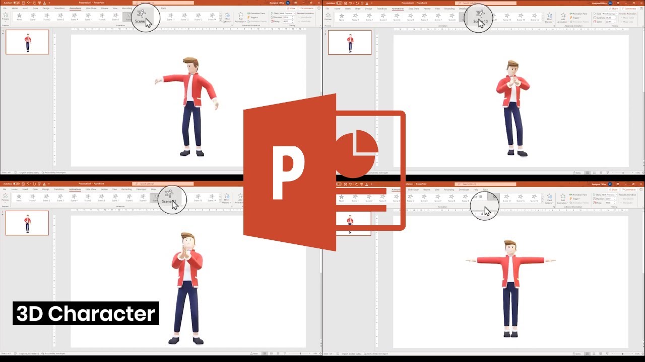 Animowane postacie 3D do prezentacji PowerPoint