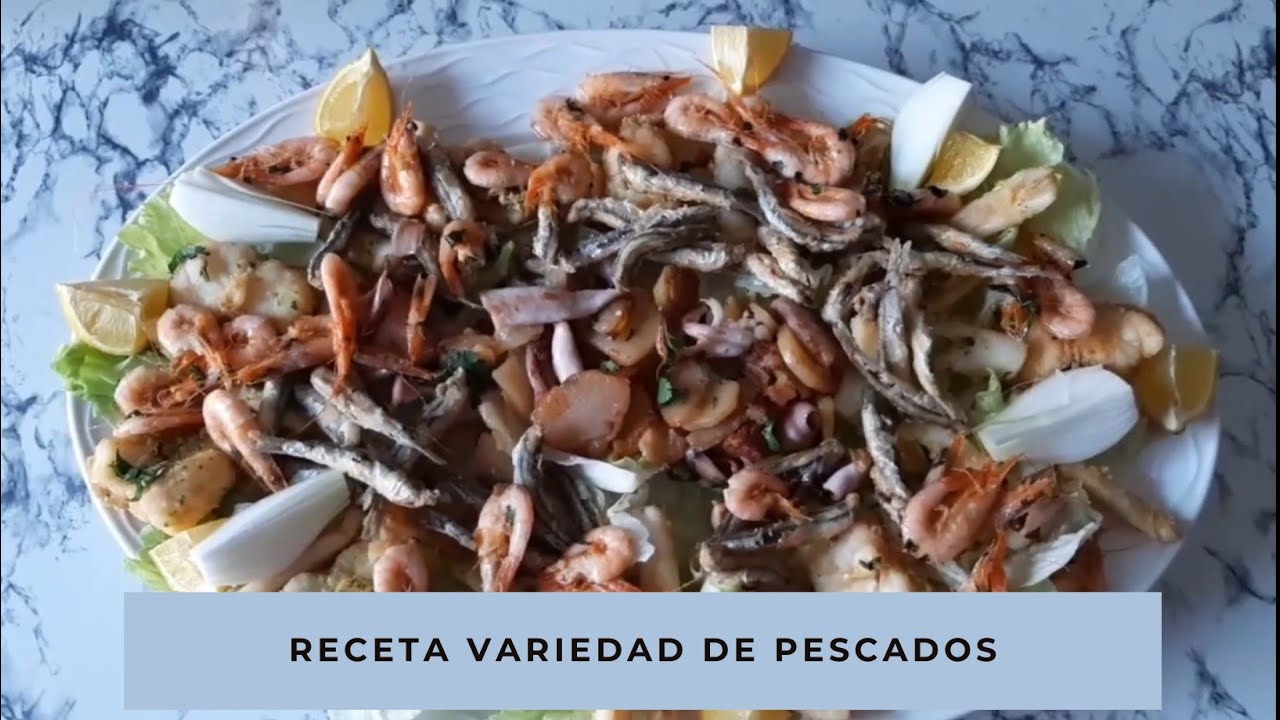 Receta con variedades de pescados