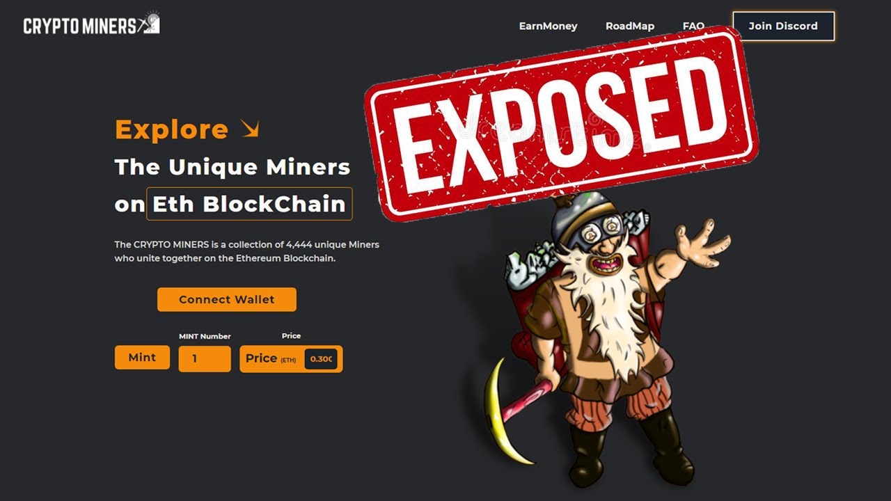 🚨SCAM ALERT!🚨- Cryptominers - #SCAM - Stay away from this project! #RUGPULLED
