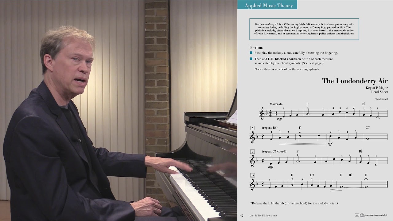 Unit 3: Music Theory (Londonderry Air) (Adult Piano Adventures Book 2)