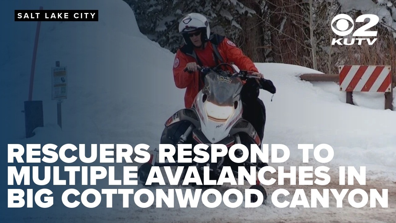 Rescuers respond to multiple avalanches in Big Cottonwood Canyon