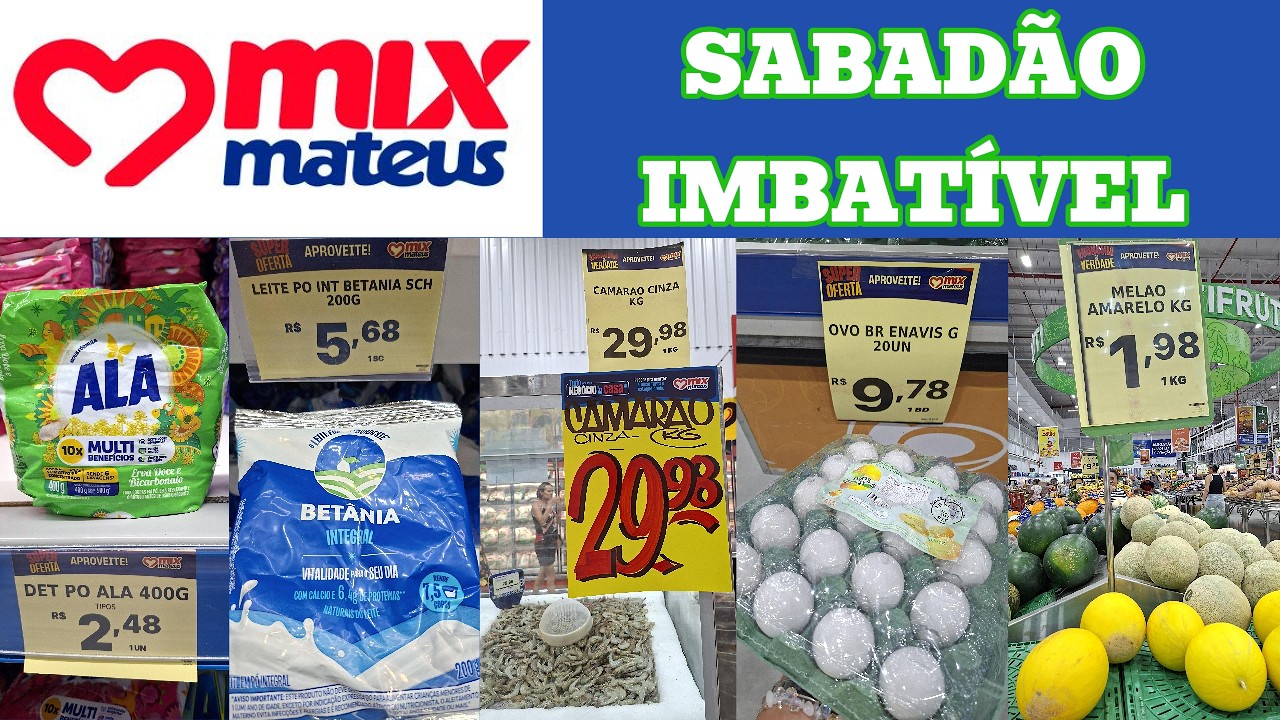 SABADÃO DE OFERTAS MIX MATEUS - JABOATÃO | VÁLIDO ATÉ 22/02/26 | ARROZ, PEIXE, CARNE, FRANGO, OVOS..