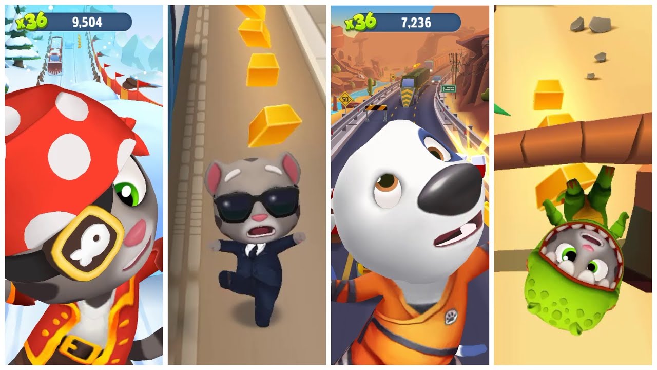 Talking Tom Gold Run - All Best Funny Fails
