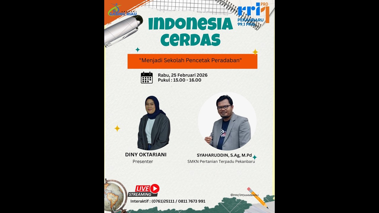 DIALOG INDONESIA CERDAS PRO 1 RRI PEKANBARU EDISI RABU 25 FEBRUARI 2026
