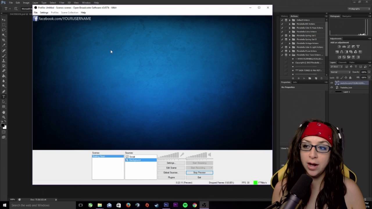 OBS Social Media Slideshow Tutorial | Pretty Ph3nom