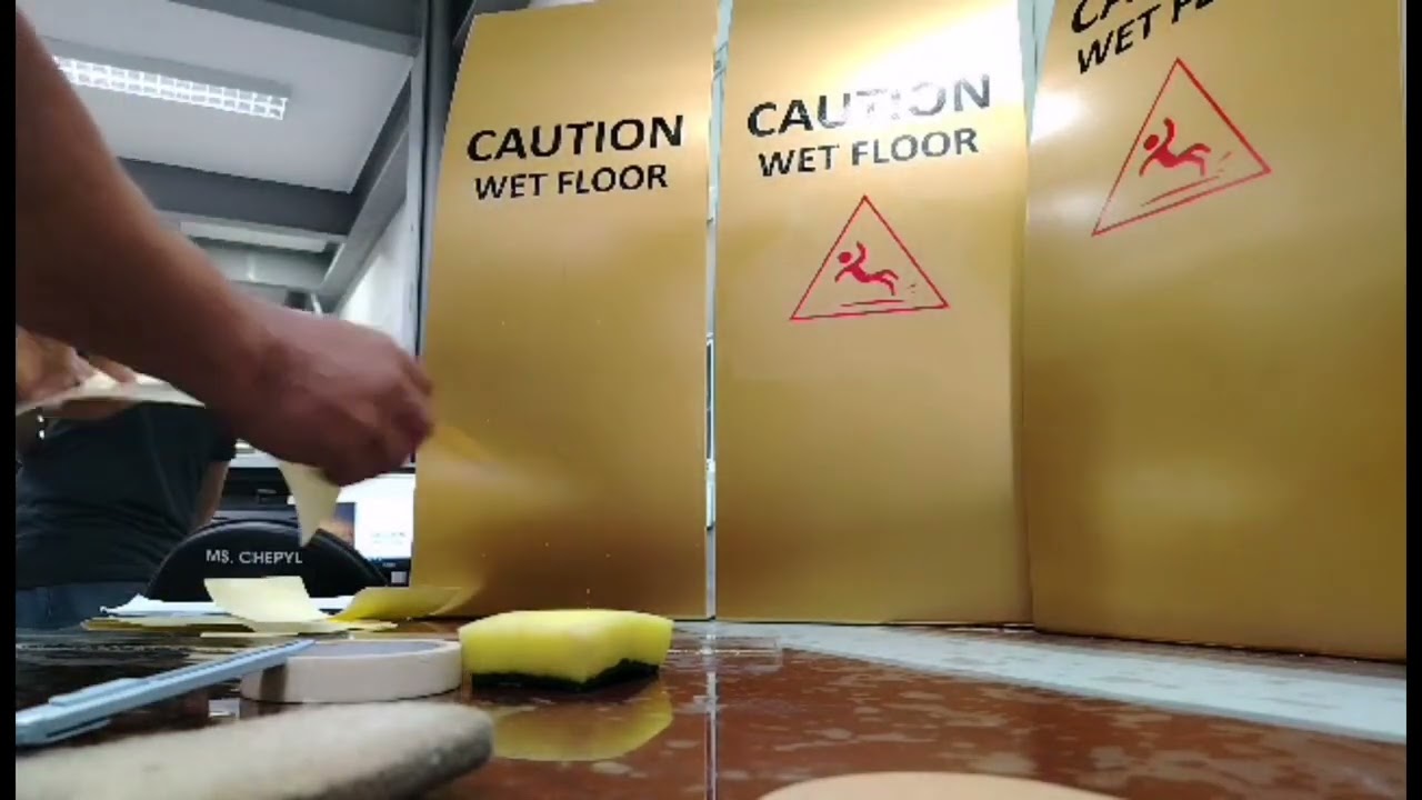 SIGNAGE CAUTION PREPARATION #signage
