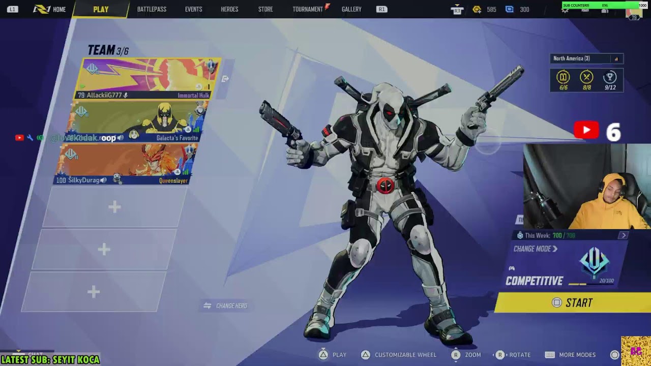 GRINDING DEADPOOL TILL LORD PT 3!! {REACTIONS + RANDOM GAMES!!} (1/19/26)