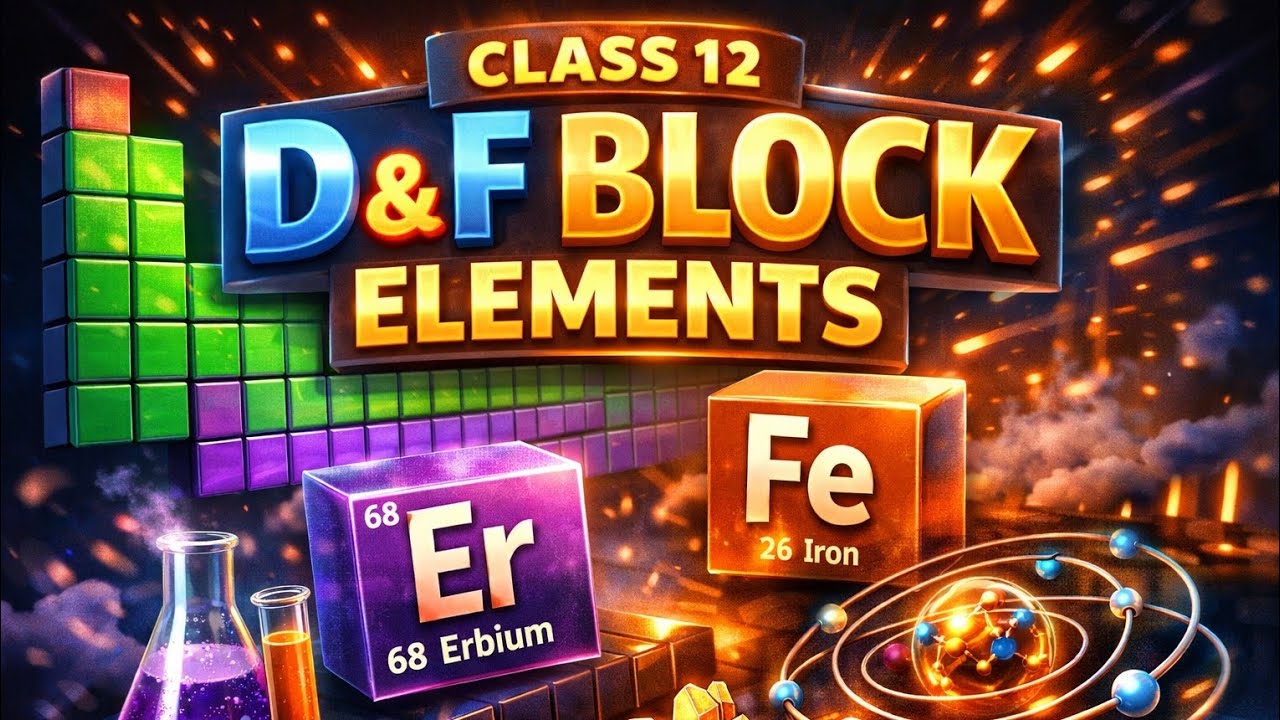 D & F Block Elements One Shot 💥 | कक्षा 12 रसायन | 3D Animation | पूरा चैप्टर