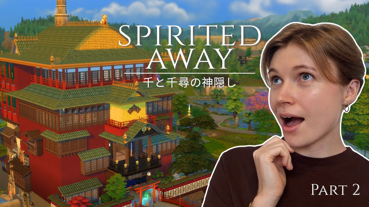 Finishing the Spirited Away Bathhouse - Part 2 | Sims 4 speedbuild