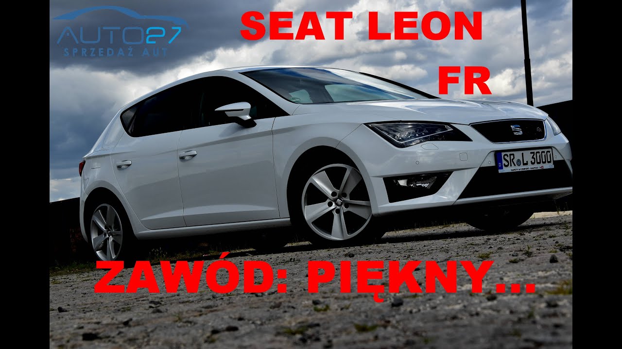 #AUTO27 - SPRZEDANY - TEST - SEAT LEON FR MoonWHITE 2.0 TDI CR 150KM! Piękny ZAWODOWIEC!