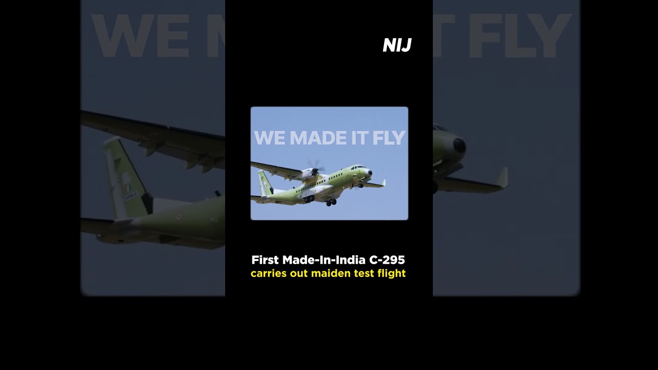 Made-in-India Airbus C295 Takes First Test Flight from Vadodara | C-295