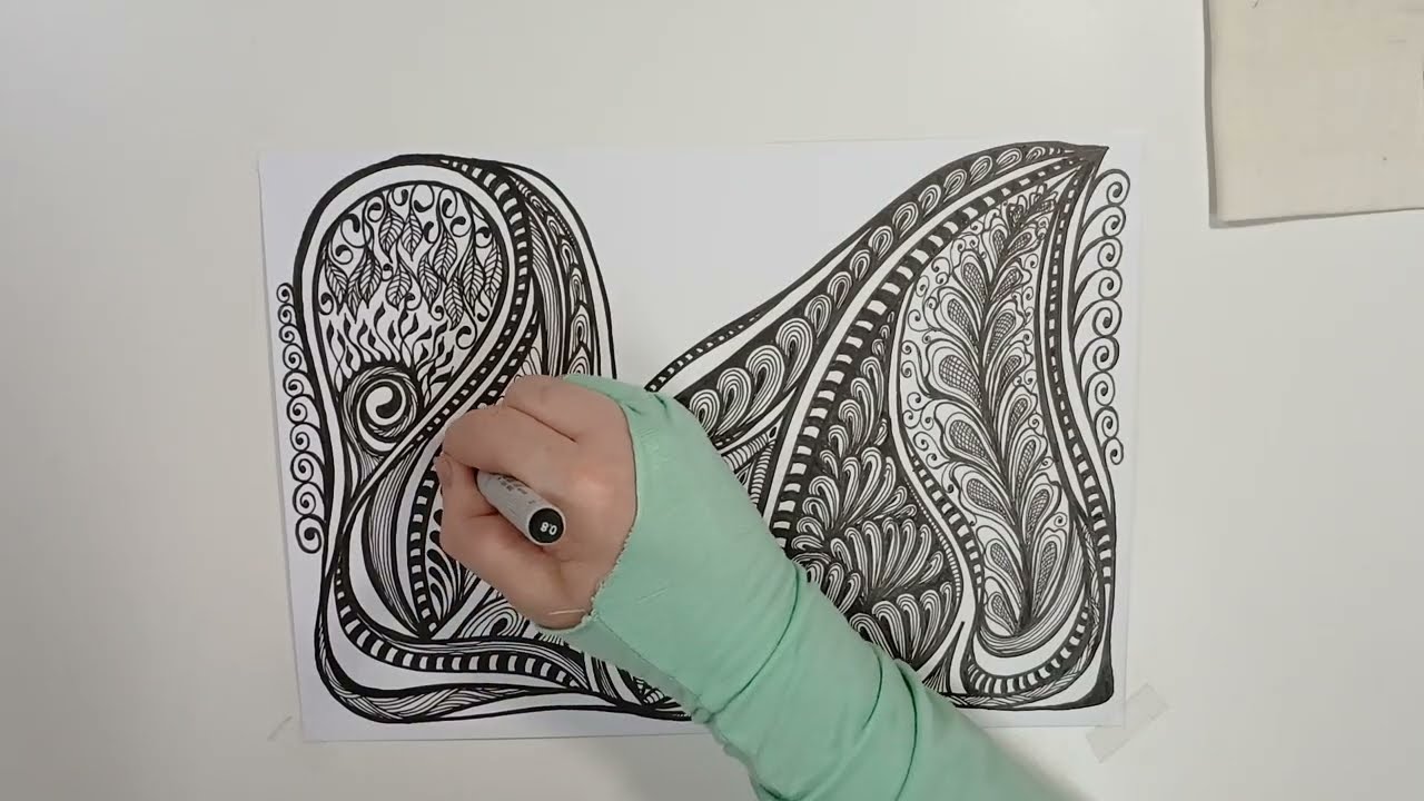 ARTE INTUITIVA - ZENTANGLES ART -  CORES- RISCOS E RABISCOS...