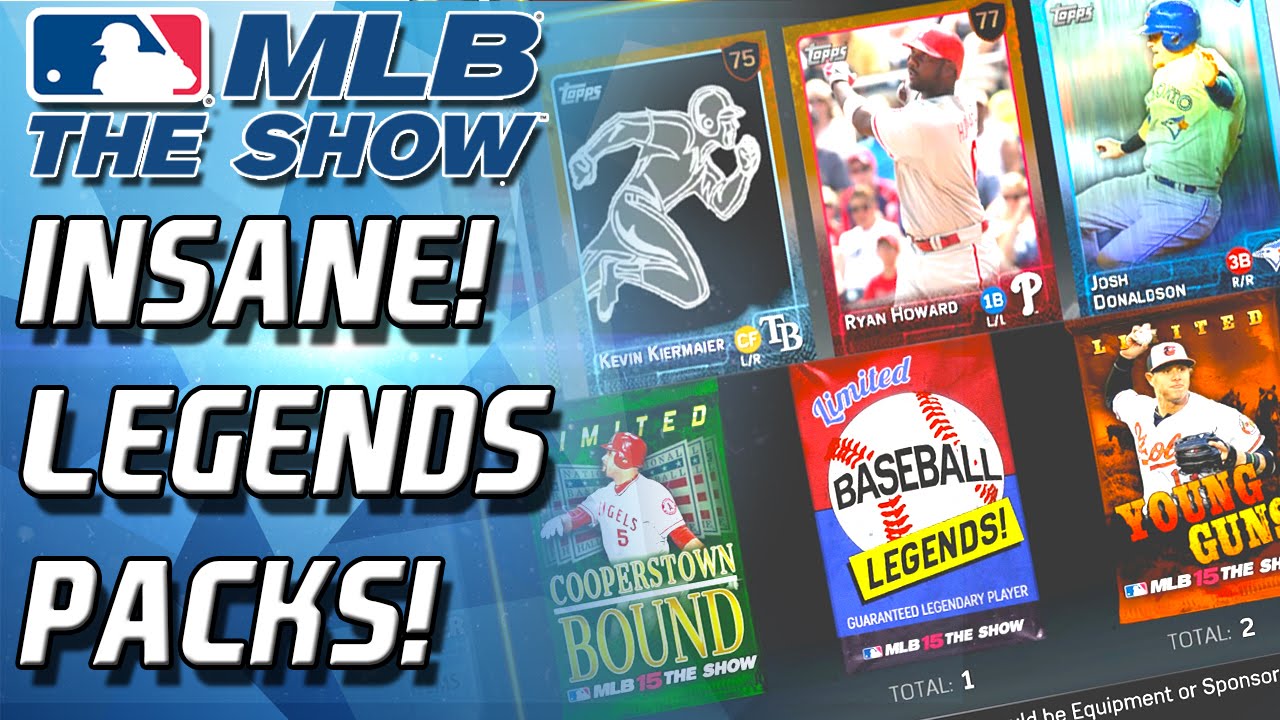 MLB THE SHOW 15 - LEGENDS PACKS! INSAAAANE PULL! - Diamond Dynasty