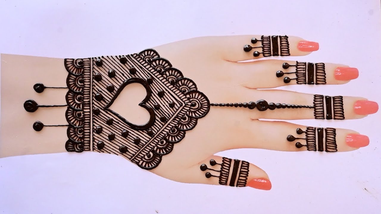 Heart shape Eid special Mehndi Designs | Backhand Mehndi Design | Bridal Mehndi | Mehndi ka Design