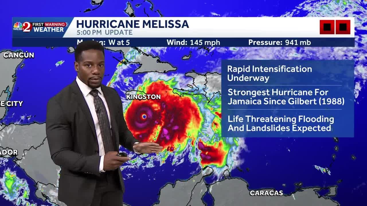 Hurricane Melissa's Rapid Intensification Continues - Likely a CAT-5 Before Landfall in Jamaica
