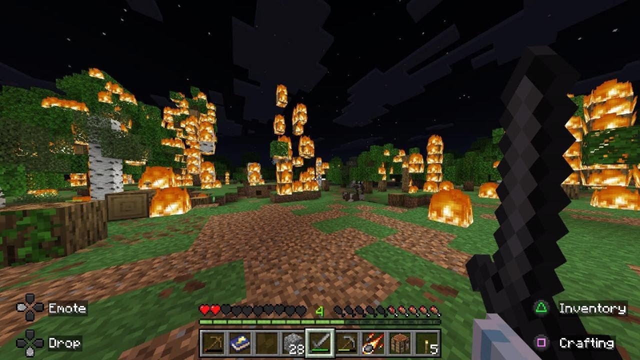 Minecraft test run