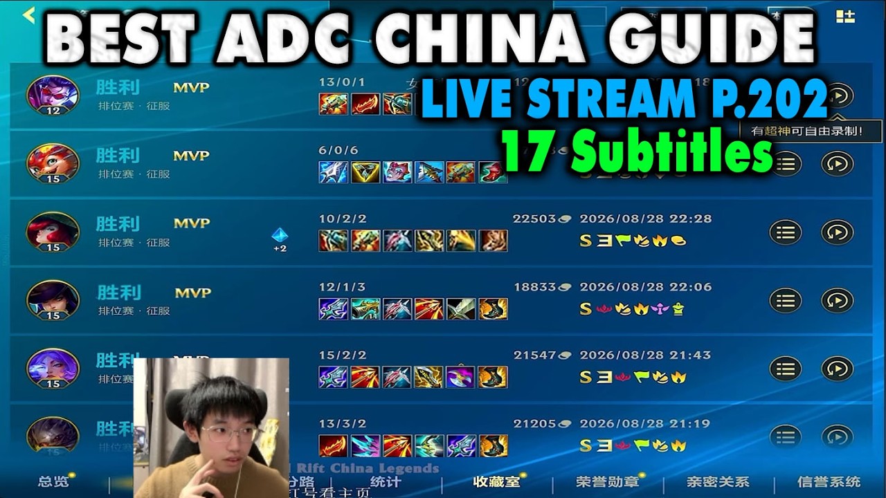 Wild Rift China Best ADC New Patch - 8 Best Picks Guide Subtitles | Challenger to Sovereign