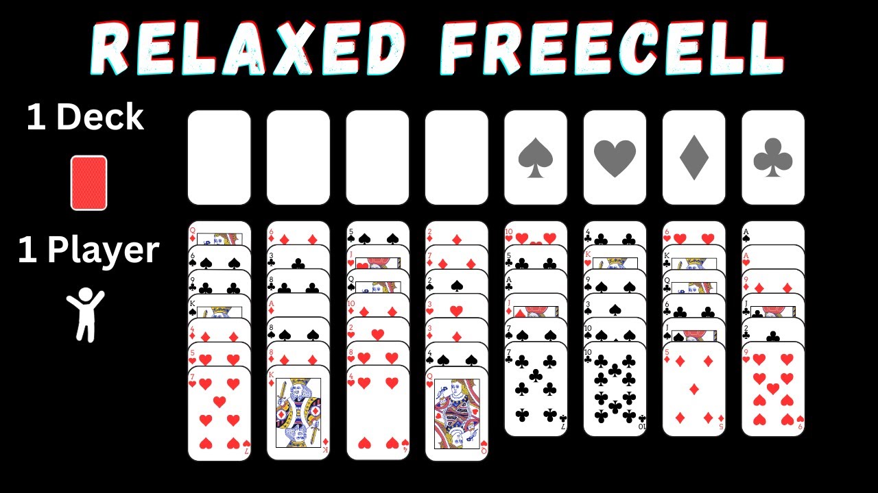 How To Play Relaxed FreeCell Solitaire