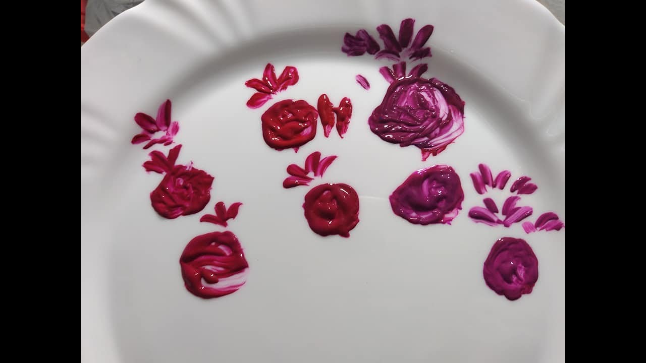 Como fazer as cores pitaya púrpura e vermelho carmim
