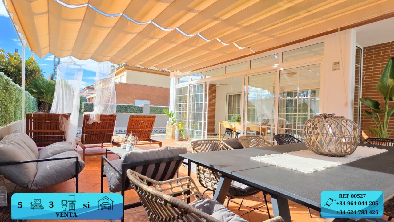 REF 527 EN VENTA VILLA CON PISCINA Y ZONA CHILL-OUT EN BENICASSIM