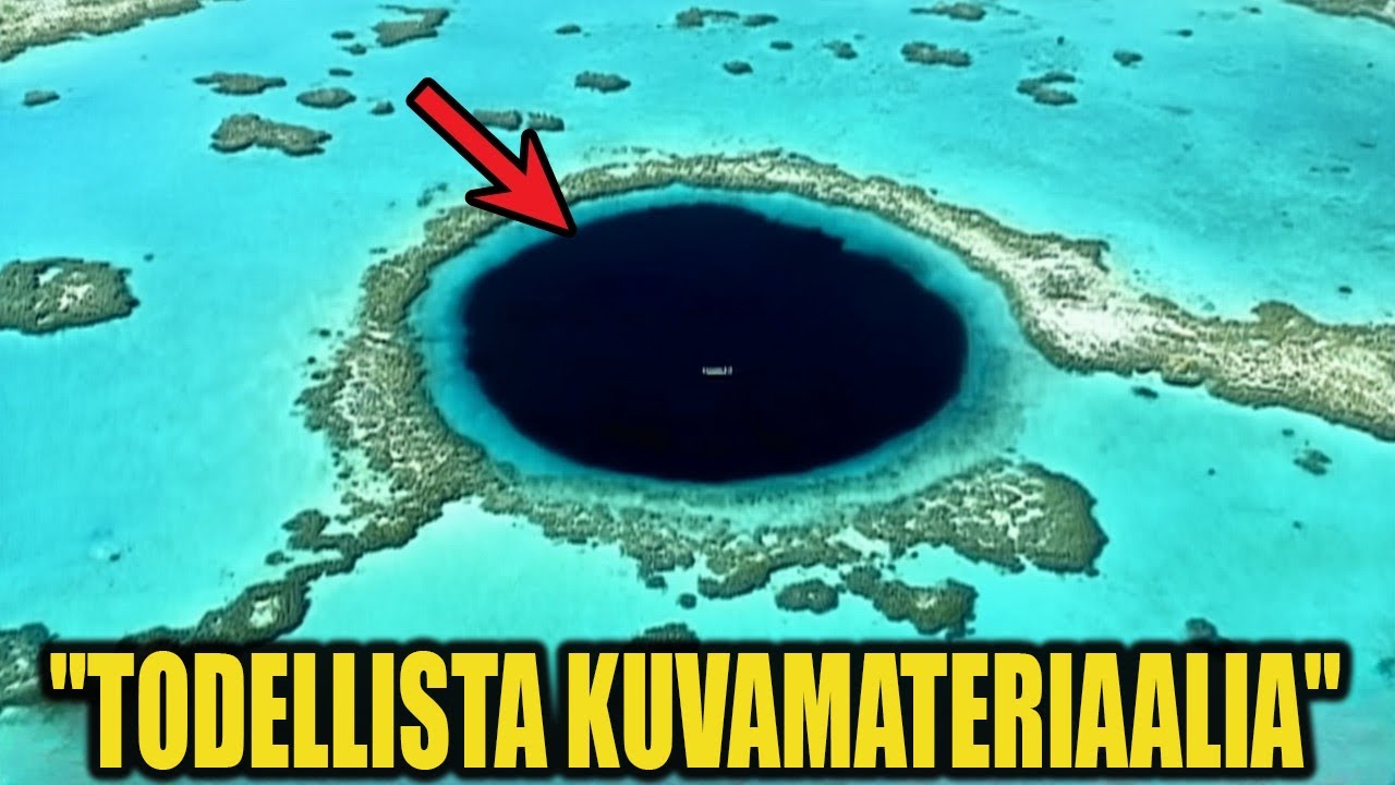 Drone tutkii suurta sinistä reikää, jonka se vangitsi, pelotti kaikkia