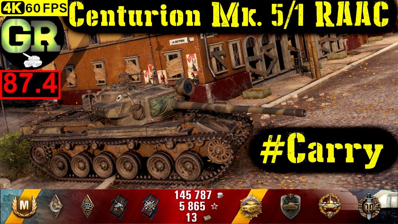 87_World of Tanks Centurion Mk. 5/1 RAAC WoT Replay - 12 Kills 5.5K DMG(Patch 1.5.0)