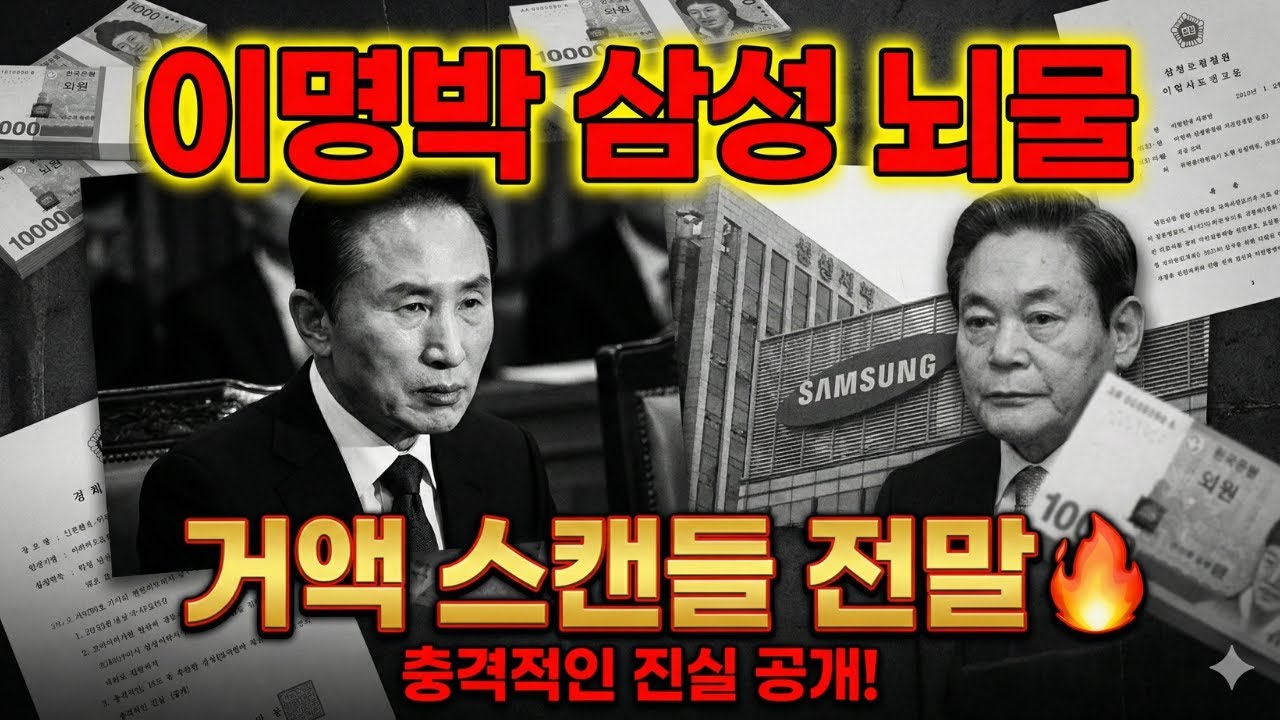 이명박 삼성 뇌물 스캔들🔥 전 대통령이 받은 '거액'의 충격적인 진실