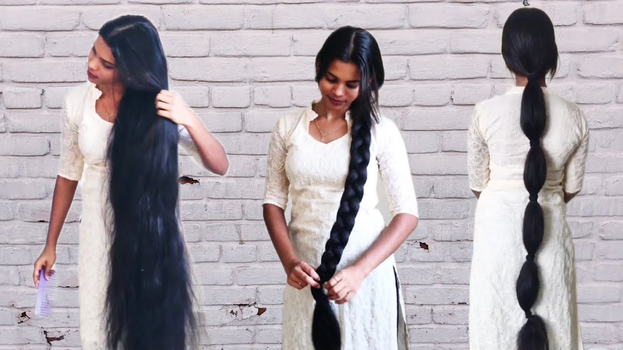 Rapunzel Ashwi's debut video || Brushing her long locks