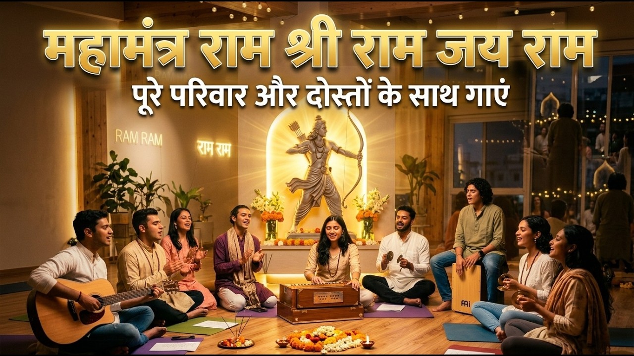 Shri Ram Jai Ram Jai Jai Ram | Maha Mantra Kirtan | Relaxing Devotional Bhajan